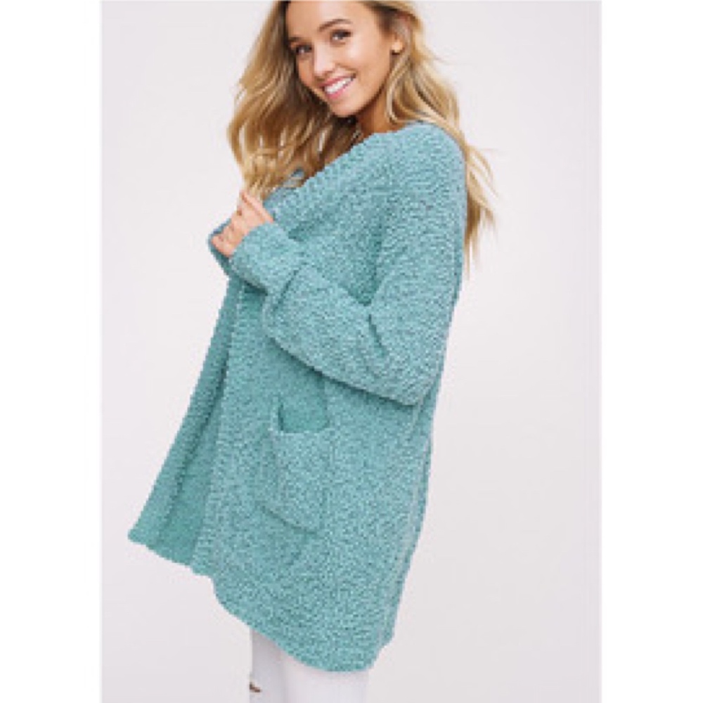 SKYLAR Softest Breathable Cardigan - SAGE - Picture 2 of 2